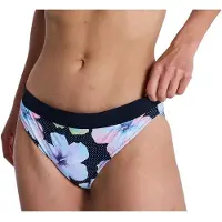 Roxy Bikini-Hose "Active Classic", Damen, Gr. L, bunt (anthrazit im fleur real), Obermaterial: 75% Nylon, 25% Elasthan., Badehosen Bikini-Hose