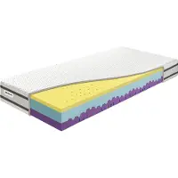 Benab Kaltschaummatratze Victory Sport&Active 23 Matratze 85 x 190 cm H3 / H4 hart 23 cm hohe Kaltschaummatratzen, Merilou, Antibakteriell, HR, HR Grand Soja, Profilierung, 7 Zonen, Partnermatratze