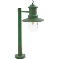 LINDBY Wegeleuchte Eloretta, grün, 60 cm, Stahl, IP44, E27