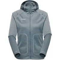 Mammut - Women's Crag ML Hooded Jacket - Fleecejacke Gr M grau