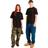 Timberland - Lake House Back Graphic Tee - T-Shirt Gr S schwarz