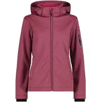 CMP - Women's Softshell Jacket Zip Hood - Softshelljacke Gr 34 rot/rosa