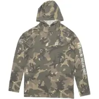 Salty Crew Mariner Hood Tech Tee green camo (GRNCAMO) XL