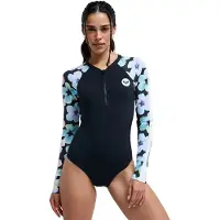 Roxy Active Langarm-shorty Für Damen Mit Frontreißverschluss
