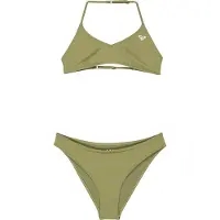 Roxy Triangel-Bikini "Solid Active Set", Kinder, Gr. 12(148-156cm), grün (olivgrün), Obermaterial: 82% Polyester, 18% Elasthan., Bikini-Sets Triangel-Bikini