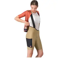 Castelli - Women's Unlimited Endurance DT Bibshort - Radhose Gr XL beige