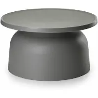 HowHomely | Couchtisch - OTTO2 - Grau - Minimalistisches Design - Wetterfest und funktional - Wohnzimmertisch