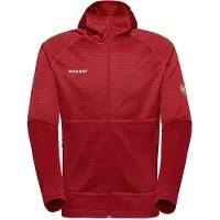 Mammut - Crag ML Hooded Jacket - Fleecejacke Gr XL rot