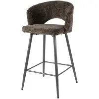 Furnlux Classic FURNLUX Barhocker Salon Braun Und Schwarz 51cm / Hauptfarbe: Braun / Abmessungen: 51 x 94 x 50 cm