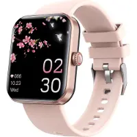 Mc star Smartwatche für Frauen und Männer, 1,91-Zoll-Bildschirm, Smart-Uhr mit Herzfrequenz, Blutdruckmessfunktion, über 50-Übungsmodi, für Android und iOS,