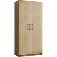 Masseno Drehtürenschrank ZEFIRO 75/192,5/54 cm 2-türig Schlafzimmer Schrank Kleiderschrank Sonoma Eiche