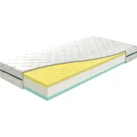 Benab Schaummatratze Zero Bio&Natural 21 Matratze 80 x 190 cm H3 / H4 hart 21 cm hohe Schaummatratzen, Aloe Vera, Antibakteriell, BIO Schaum, PUR