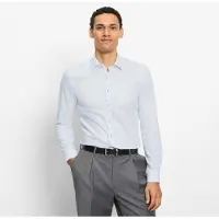 Olymp Langarmhemd "No. Six", Herren, Gr. 38, N-Gr, weiß, Web, Obermaterial: 100% Baumwolle, sehr schmal normal, 2-Knopf-Manschette, Hemden Langarmhemd, Businesshemd, super slim, Kentkragen