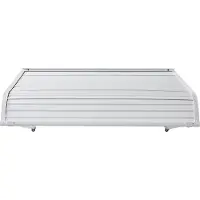 SucceBuy Fenstermarkise Türvordach Sonnenschutz Überdachung Aluminium 101,6x106,6x51cm