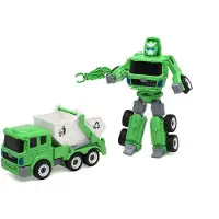 Bigbuy Atosa Transformatoren Licht-/soundfigur 31x21 Cm Grün Grün One Size