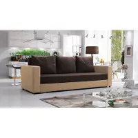 Mirjan 24 Sofa Mojito, Couch mit Bettkasten und Schlaffunktion, Couchgarnitur, Couch vom Hersteller (Mikrofaza 0048 + Mikrofaza 0041)