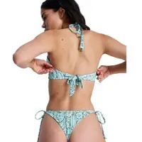 Roxy Bandeau-Bikini-Top "Wildside Paisley", Damen, Gr. M, Cup B, oil grün wildside paisley, Obermaterial: 85% Microfaser, 15% Elasthan;, Bikini-Oberteile Bandeau-Bikini-Top