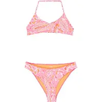 Roxy Triangel-Bikini "Soleil Soleil Set", Kinder, Gr. 16(165-172cm), rosa (plumeria wildside paisley swrg), Obermaterial: 82% Polyester, 18% Elasthan., Bikini-Sets Triangel-Bikini