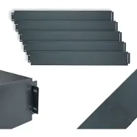 UNUS Rasenkante Metall Beeteinfassung 25m x 14cm Anthrazit