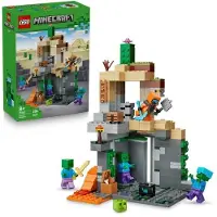LEGO Minecraft 21587 Zombie Dungeon, Interaktives Spielset für Jungen und Mädchen ab 8 Jahren, Einstürzende Felsen, Feindselige Zombies