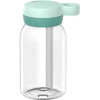 Mepal Campus Trinkflasche mit Trinkhalm 450 ml - Cool mint