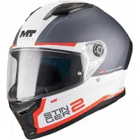 MT STINGER 2 CORE Integralhelm XL in rot/schwarz/weiß