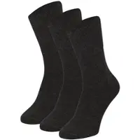 Apollo Diabetikersocken "3er Pack", Gr. 43 (46), antracites melange, Elasthan, Polyamid, Viskose, meliert, unifarben, Socken Diabetikersocken, mit temperaturregulierender Funktion, Topseller