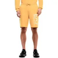 EA7 für Herren. 7M001414_AF22266 Core Identity Bermudashorts gelb (XS), Lässig, Sportlich, Baumwolle, Senf