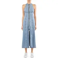 Armani Exchange für Damen. XW002261AF21338MB001 Denim-Kleid blau (XXS), Lässig, Baumwolle, Ärmellos / Hosenträger