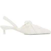Armani Exchange für Damen. XW002585AF22805U0011 Sandalen Elegantes Weiß (36.5), 1 bis 3 cm, Schnürsenkel, Lässig