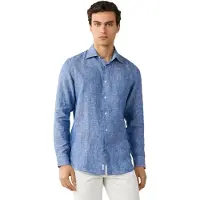 Faconnable Fm302251 Linen Langarmhemd