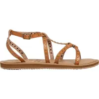 Pepe Jeans für Damen. PLS700017 Braune Rio-Nieten-Sandalen (36), Wohnung, Schnalle, Lässig