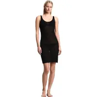Emporio Armani für Damen. EW002738_AF19043 Lounge-Kleid schwarz (XS), Lässig, Viskose, Ärmellos / Hosenträger