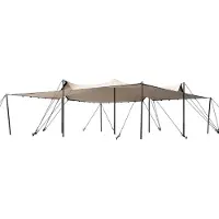 TOOLPORT Professional Stretchzelt 7,5x7,5m mit Aluminiumgestänge wasserdicht für Events