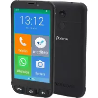 Olympia Neo Mini+ Senioren Smartphone 5 Zoll mit Notruftaste Ladestation Android 15 Dual SIM