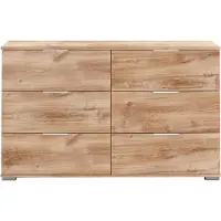 Wimex Schubladenkommode Easy Plus Kommode 130x41x83cm Farbe wählbar,Plankeneiche