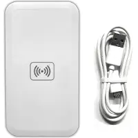 Eaxus Wireless Charging Induktionsladegerät | Kabellos Induktion Ladestation | Wireless Charger Ladegerät Weiss