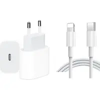 Ventarent 2 Meter Schnelladekabel Lightning Netzteil 20W USB C Ladegerät für Apple iPhone 14, 13, 12, 11, XR, XS, Pro, Max