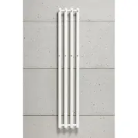 P.M.H. Rohrförmige Badezimmerarmatur PMH Rosendal RL 950 x 266 mm, gebürsteter Edelstahl RLSS