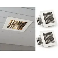 Konstsmide 2er-Set Deckeneinbauleuchten Einbaustrahler Aluminium weiß lackiert