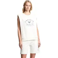Emporio Armani für Damen. EW003004_AF19031 Loungewear Sweatshirt weiß (S), Heimtextilien, Baumwolle, Ärmellos / Hosenträger