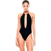 EA7 für Damen. 7W001061_AF20663 Wassersport-Badeanzug schwarz (XL), Lässig, Synthetisch, Strandbekleidung, Ärmellos / Hosenträger
