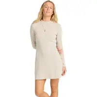 Billabong Minikleid "Everleigh Mock", Damen, Gr. XXL, cobblestone, Obermaterial: 57% Baumwolle, 43% Polyester., Kleider Minikleid