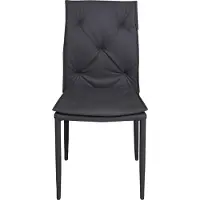 Dmora Stuhl Gestreift Grau, 2 Stühle Sitzfarbe Grau