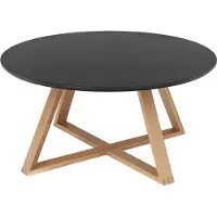 Kondela Runder Couchtisch Infero - Schwarz / Natur