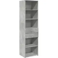 Syfax Highboard Betongrau 50x42,5x185 cm Holzwerkstoff