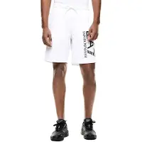EA7 für Herren. 7M001414_AF22266 Shorts Core Identity weiß (XXS), Lässig, Sportlich, Baumwolle, Sportbekleidung, Multisport
