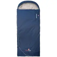 Grüezi Bag - Wolle Camp Comfort XXL - Kunstfaserschlafsack Gr bis 191 cm Körpergröße blau