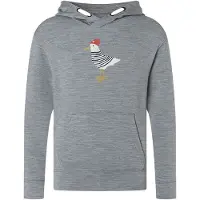 Super.natural K Johnny Hoodie cashmere grey melange/various (35G) 110