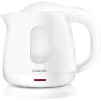 Sencor SWK 1010WH, 1 l, 1100 W, Weiß, Kunststoff, Edelstahl, Regelbare Temperatur, Wasserstandsanzeige